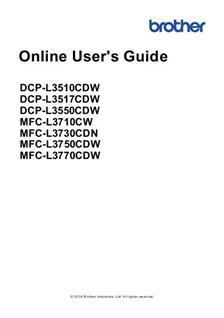 Brother MFC L3770 CDW manual. Camera Instructions.